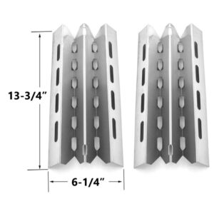 2 PACK STAINLESS STEEL HEAT PLATE REPLACEMENT FOR SELECT BROIL KING, BROIL-MATE, HUNTINGTON AND STERLING GAS GRILL MODELS
