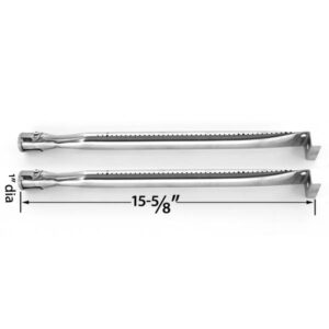 2 PACK STAINLESS STEEL REPLACEMENT BURNER FOR UNIFLAME GBC1134WBL, GBC1134WRS, GBC1134WRS-C, GBC1134WS-C, GBC1205W, GBC1205W-C , GBC1030W, GBC1030WRS, GBC1030WRS-C, GBC1134W GAS GRILL MODELS
