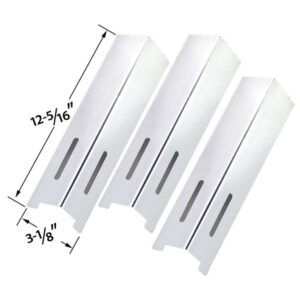 3-PACK-REPLACEMENT-STAINLESS-HEAT-PLATE-FOR-BBQ-GRILLWARE-GSF2616-41590-LIFE-HOME-GSF2616J-UNIFLAME-NSG4303-UNIFLAME-NSG3902B-UNIFLAME-PATRIOT-GAS-GRILL-MODELS