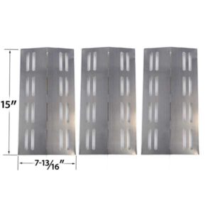 3-PACK-STAINLESS-STEEL-REPLACEMENT-HEAT-PLATE-FOR-BARBEQUES-GALORE-3BENDLP-MEMBERS-MARK-MODELS-REGAL04CLP