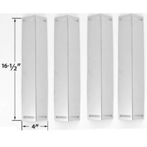 4-PACK-STAINLESS-STEEL-HEAT-SHIELD-FOR-UNIFLAME-GBC1076WE-C-GBC976W-CHARBROIL-BRINKMANN-MASTER-CHEF-GAS-MODELS