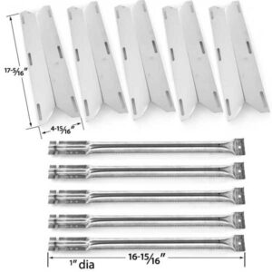 5-PACK-REPLACEMENT-REPAIR-KIT-FOR-CHARMGLOW-720-0396-720-0578-GAS-GRILL-MODELS-5-STAINLESS-STEEL-BURNERS-5-STAINLESS-HEAT-SHIELDS-1