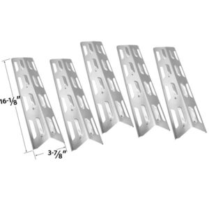 5-PACK-REPLACEMENT-STAINLESS-STEEL-HEAT-PLATE-SHIELD-FOR-BACKYARD-GRILL-BY12-084-029-97-MASTER-FORGE-B10LG25