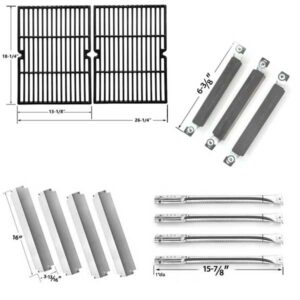 CHARBROIL-COMMERCIAL-463268007-GAS-GRILL-REPAIR-KIT-INCLUDES-4-STAINLESS-HEAT-PLATES-4-STAINLESS-STEEL-BURNERS-1