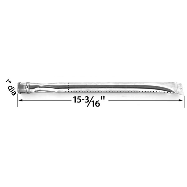 LIFE@HOME GSF2616J, GSF2616JB, GSF2616JBN & BBQ GRILLWARE GSF2616, 41590 GAS GRILL REPLACEMENT STAINLESS STEEL BURNER