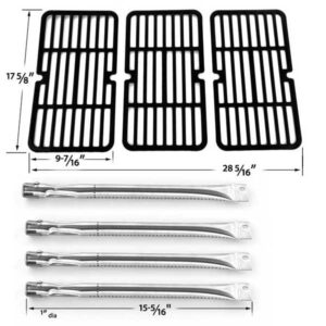 REPAIR-KIT-FOR-BRINKMANN-810-1420-0-810-9419-810-9419-1-BBQ-GAS-GRILL-INCLUDES-4-STAINLESS-STEEL-BURNERS-AND-COOKING-GRATES-1