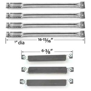 REPAIR-KIT-FOR-CHARBROIL-463268207-463268806-GAS-GRILL-INCLUDES-4-STAINLESS-STEEL-BURNERS-AND-3-CROSSOVER-TUBES-1