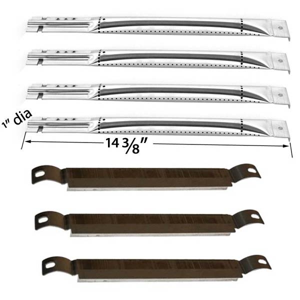 REPAIR-KIT-FOR-CHARBROIL-463420507-463460708-463470109-463460710-BBQ-GAS-GRILL-INCLUDES-4-STAINLESS-STEEL-BURNER-AND-3-CROSSOVER-TUBES-1