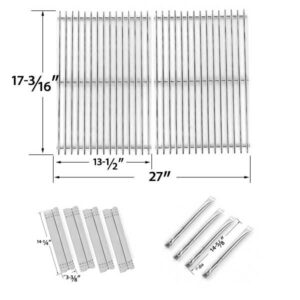 REPAIR-KIT-FOR-SUNBEAM-GRILL-MASTER-720-0697-BBQ-GAS-GRILL-INCLUDES-4-STAINLESS-BURNERS-4-STAINLESS-HEAT-PLATES-AND-STAINLESS-STEEL-COOKING-GRATES-1