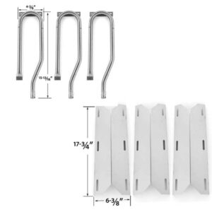 REPLACEMENT-JENN-AIR-720-0337-7200337-720 0337-GAS-GRILL-REPAIR-KIT-INCLUDES-3-STAINLESS-HEAT-PLATES-AND-3-STAINLESS-STEEL-BURNERS-1