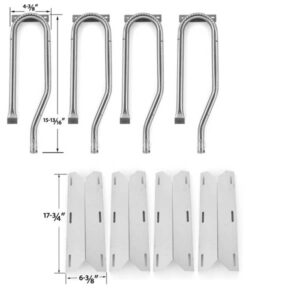 REPLACEMENT-JENN-AIR-720-0337-7200337-720-0337-GAS-GRILL-REPAIR-KIT-INCLUDES-4-STAINLESS-HEAT-PLATES-AND-4-STAINLESS-STEEL-BURNERS-1