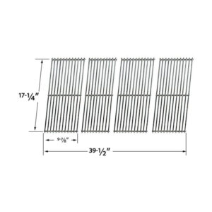 REPLACEMENT-STAINLESS-STEEL-COOKING-GRID-FOR-AUSSIE-69F6U00KS1-DURO-780-0390-AND-TERA-GEAR-780-0390-GAS-GRILL-MODELS-SET-OF-4