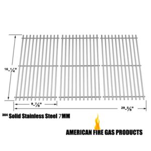 REPLACEMENT STAINLESS STEEL COOKING GRID FOR BHG H13-101-099-01, GBC1362W BACKYARD CLASSIC BY12-084-029-98, BY13-101-001-13, GBC1255W AND UNIFLAME GBC1059WB, GBC1059WB-C, GBC1059WE-C, GBC1143W-CGAS GRILL MODELS, SET OF 3