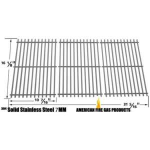 REPLACEMENT STAINLESS STEEL COOKING GRID FOR UNIFLAME GBC1069WB-C GAS GRILL MODELS, SET OF 3