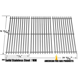 STAINLESS STEEL COOKING GRID REPLACEMENT FOR CENTRO 2000, 4000, 85-1210-2, 85-1250-6, 85-1273-2, 85-1286-6, G40204, G40205, G40304, G40305, G40200, G40202 GAS GRILL MODELS, SET OF 3