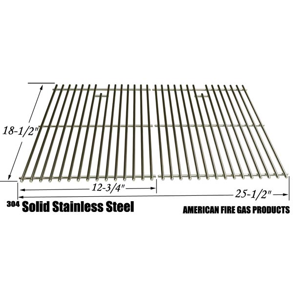 STAINLESS STEEL COOKING GRID REPLACEMENT FOR DCS 27 SERIES, 27ABQ, 27ABQR, 27BQ, 27BRQ AND MEMBERS MARK B09PG2-4B GAS GRILL MODELS, SET OF 2