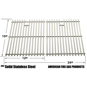 STAINLESS STEEL REPLACEMENT COOKING GRID FOR BROIL KING 345, 42, 545, 550, 645, 655, 745, 750, 900, 945, 950, 955, 9959-74 AND JACUZZI JC-4010, JC-4020, JC-4020-LPPC, JC-4020-NPB, JC-4020-NPC, JC-4020-NPM GAS GRILL MODELS, SET OF 2