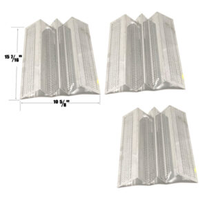 STAINLESS HEAT SHIELD FOR AMERICAN OUTDOOR GRILL 36NB, AMERICAN OUTDOOR GRILL 36PC GAS MODELS, SET OF 3