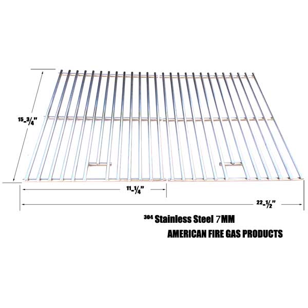 STAINLESS STEEL COOKING GRID FOR AOG 24NB, 24NG, 24NP, 24PC, 36NB, 36PC, CENTRO, FIRE MAGIC AND CHARMGLOW GRILLS