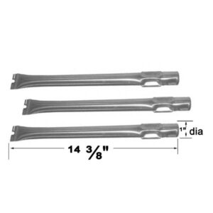 Replacement 3 Pack Stainless Steel Grill Burner For Broil-mate 1161-54, 1161-57, 1961-54, 1961-57 Gas Grill Models
