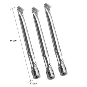 Replacement 3 Pack Stainless Steel Grill Burner For Kenmore 146.23678310, 146.23679310 Gas Grill Models