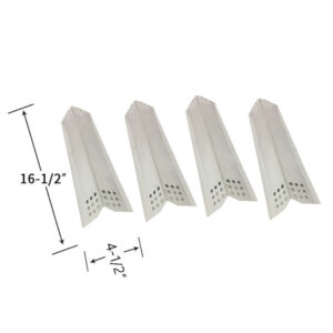 Replacement Stainless Steel 4 Pack Heat Shield For Kitchen Aid 720-0819 Gas Grill Model