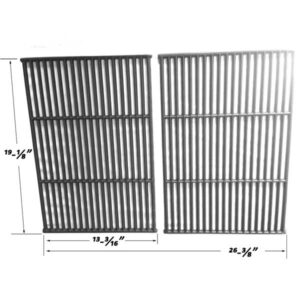 Replacement 2 Pack Cast Iron Cooking Grates For Perfect Flame 276964L and Grill Pro 224069, 238289, 285164 Gas Grill Models