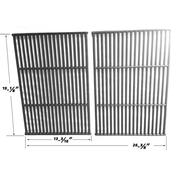 Replacement 2 Pack Cast Iron Cooking Grates For Perfect Flame 276964L and Grill Pro 224069, 238289, 285164 Gas Grill Models