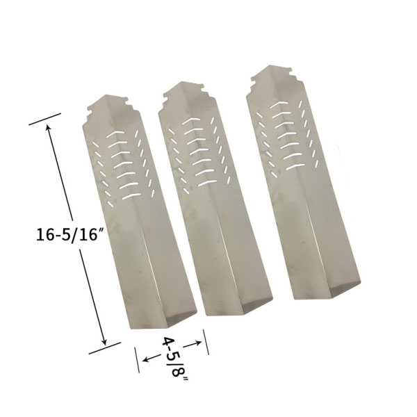 Replacement Stainless Steel 3 Pack Heat Shield For Cuisinart 85-3030-8, 85-3031-6 Gas Grill Models