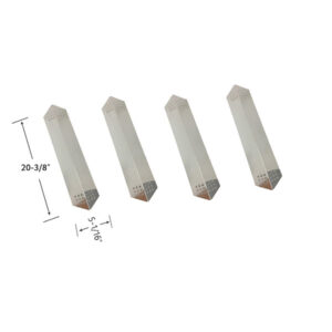 Replacement Stainless Steel 4 Pack Heat Shield For Charbroil 415.9011011, 463611011, 463611012, 463611211, 463611212 Gas Grill Models