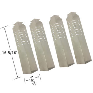 Replacement Stainless Steel 4 Pack Heat Shield For Cuisinart 85-3030-8, 85-3031-6 Gas Grill Models