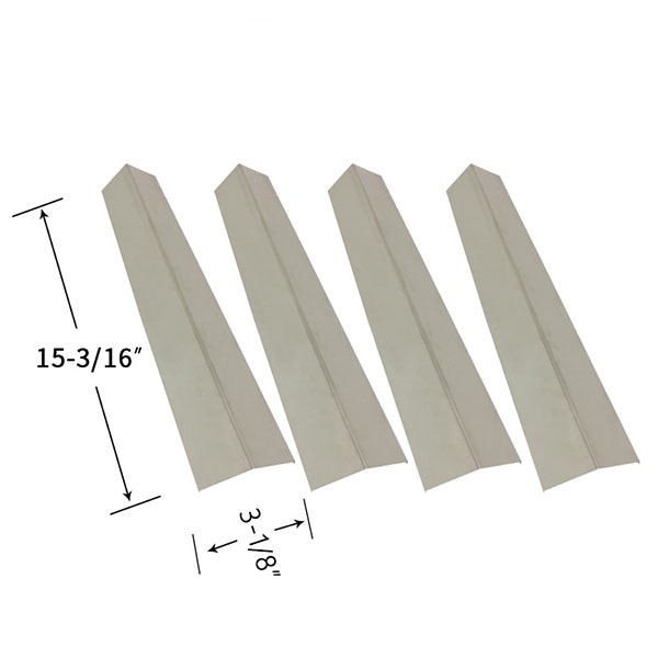 Replacement Stainless Steel 4 Pack Heat Shield For Henderson SRGG5111 Gas Grill Model