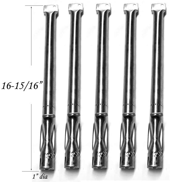 REPLACEMENT STAINLESS STEEL BURNER FOR UNIFLAME-GBC1059WB (5-PACK) GAS MODELS