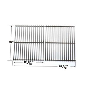 STAINLESS STEEL 2 PACK COOKING GRATES FOR CHARBROIL GG9476, 4858761, 4638872, 4668985 GAS MODELS