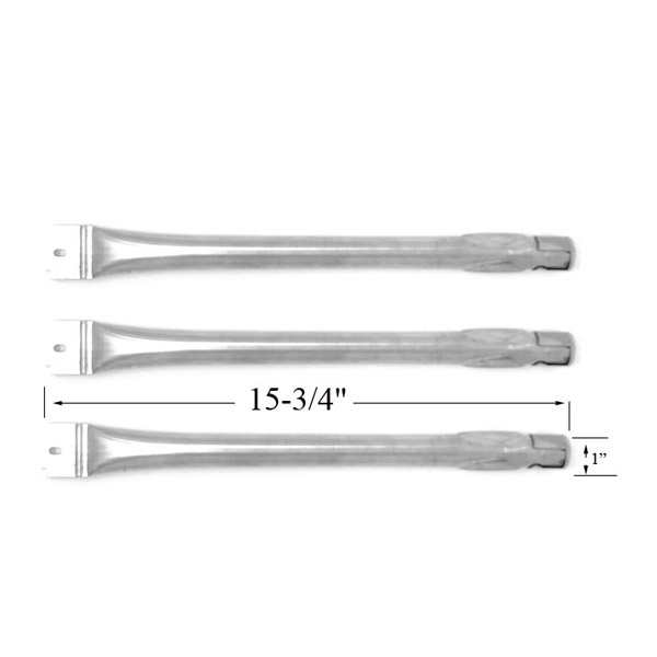 GRILL REPLACEMENT 3 PACK STAINLESS STEEL BURNER FOR CUISINART 85-3030-8, CENTRO G41201, KENMORE 1340 GAS GRILL MODELS