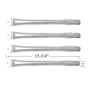 GRILL REPLACEMENT 4 PACK STAINLESS STEEL BURNER FOR CUISINART 85-3030-8, CENTRO G41201, KENMORE 1340 GAS GRILL MODELS