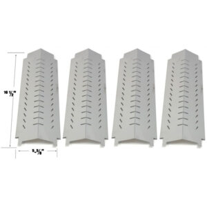GRILL REPLACEMENT 4 PACK STAINLESS STEEL HEAT PLATE FOR CENTRO G60105, 85-1095-6, CHAR-BROIL 463260307 GAS GRILL MODELS