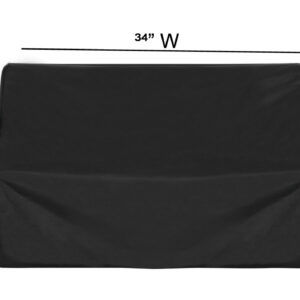BBQ Grill Cover (34W x 30D x 18H) Built in Gas Barbecue for Any Outdoor Grill