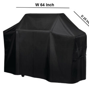Barbecue Grill Cover (64" W x 25" D X 46" H) Suitable For Most Brands of Grills