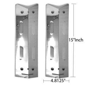 GRILL REPAIR STAINLESS STEEL 2 PACK HEAT PLATE/SHIELD FOR BRINKMANN 810-4220-S, 810-4235-0 GAS MODELS