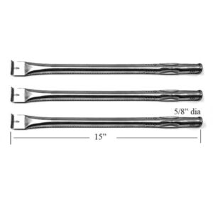 GRILL REPAIR STAINLESS STEEL 3 PACK BURNER FOR HOME DEPOT 720-0896B, 720-0896C, NEXGRILL 720-0896C, 720-0925 GAS MODELS