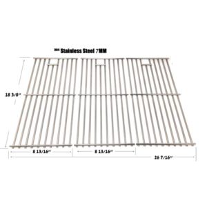 GRILL REPAIR STAINLESS STEEL COOKING GRIDS FOR COLEMAN G52205, CHARBROIL, CUISINART GAS MODELS, SET OF 3