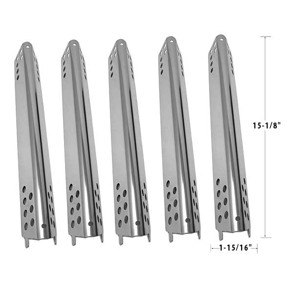 GRILL REPAIR 4 PACK STAINLESS STEEL HEAT PLATE FOR BACKYARD GRILL BY16-101-003-05, CHAR-BROIL 463371116P1, 463371119, 463371119P1, MASTER CHEF G36401 GAS MODELS