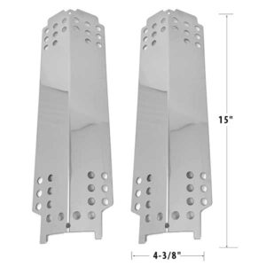 GRILL REPAIR PORCELAIN STEEL 2 PACK HEAT PLATE FOR CHAR-BROIL 466436213, THERMOS 461376719 GAS MODELS