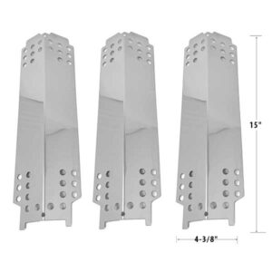 GRILL REPAIR PORCELAIN STEEL 3 PACK HEAT PLATE FOR CHAR-BROIL 466436513, 461334915, THERMOS 461376719 GAS MODELS
