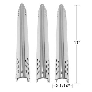 GRILL REPAIR STAINLESS STEEL 3 PACK HEAT PLATE FOR CHAR-BROIL 463238218, 463240420, 463243518, 463243519, 463244819, 463245917, GAS MODELS