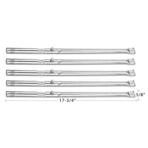 GRILL REPAIR STAINLESS STEEL 5 PACK BURNER FOR CHAR-BROIL 463376819, 463377017, 466347017, 466347019 GAS MODELS