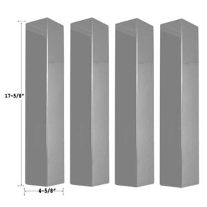 GRILL REPAIR STAINLESS STEE 4 PACK HEAT PLATE FOR URBAN ISLANDS 527036, 44329, BULL OUTDOOR 26002, 26038, 26039, 44000, COSTCO 527036, 44329, BULLET 86329, 98111, 98110 GAS MODELS