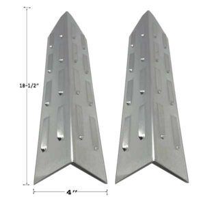 GRILL REPAIR STAINLESS STEEL 2 PACK HEAT PLATE FOR WOLF BBQ48C-LP, BBQ36C-LP, BBQ362BI-LP, BBQ242BI, BBQ242C-LP, BBQ362C, BBQ-2 GAS MODELS