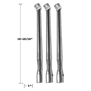 GRILL REPAIR STAINLESS STEEL 3 PACK BURNER FOR NAPOLEON RXT365, P665RSIBPK, LD3NK, ROGUE 365SB, LD3NSS, KENMORE 916.55211, 916.55201 GAS GRILL MODELS